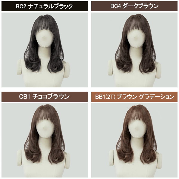 Qoo10] ピンクエイジ 総手植えフルウィッグ) Jカール ビルド