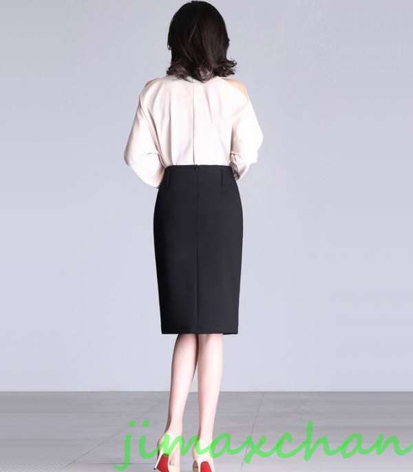 サマー　63CM/膝丈/レディース　無地　タイトスカート キシスカート　フレア　フォーマル　マーメイドラインスカート　ハイウエス　ペンシルス