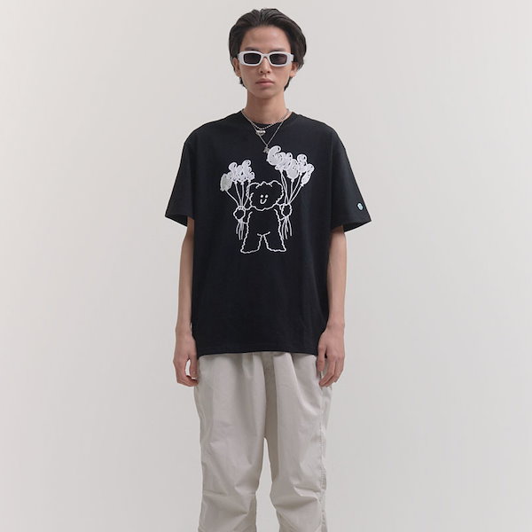 Nice Ghost Club★韓国★男女兼用★バルーンマカ 描画UV Tシャツ A'GEM/9 × .kom『NICE GHOST CLUB/ナイスゴーストクラブ
