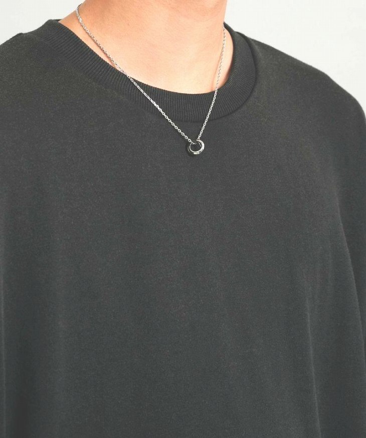 ネックレス メンズ エッジダブルリングネックレス サージカルステンレス316L LH-03NE0495 ステンレス アレルギーフリー 【ネコポス】 ネックレス メンズ エッジダブルリングネックレス サージカルステンレス316L LH-03NE0495 ステンレス アレルギーフリー 【ネコポス】