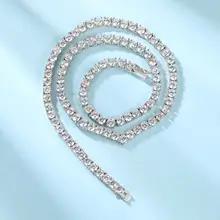 4mm V字型銅象嵌ジルコンテニスネックレス ヒップホップラグジュアリーファッション多用途高品質ジュエリーアクセサリー 4mm V字型銅象嵌ジルコンテニスネックレス ヒップホップラグジュアリーファッション多用途高品質ジュエリーアクセサリー