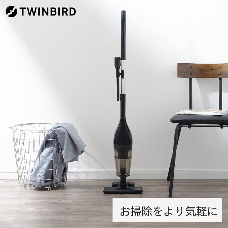 即納:ツインバード 燕三条 掃除機 サイクロン スティッククリーナー 軽量 2WAY 自立式 コード式 吸込仕事率40W【メーカー保証1年】ブラック TC-EA54B 即納:ツインバード 燕三条 掃除機 サイクロン スティッククリーナー 軽量 2WAY 自立式 コード式 吸込仕事率40W【メーカー保証1年】ブラック TC-EA54B