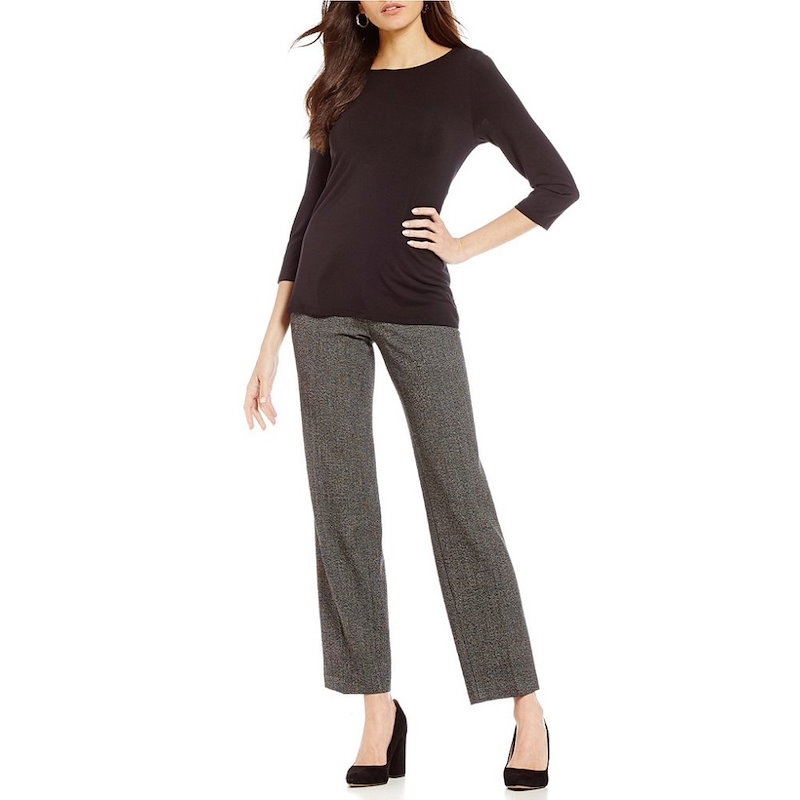 インベストメンツ レディース トップス ブラウス・シャツ【Investments 3/4 Sleeve Essential Boatneck Top】Black インベストメンツ レディース トップス ブラウス・シャツ【Investments 3/4 Sleeve Essential Boatneck Top】Black