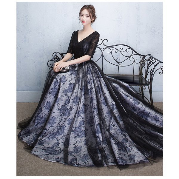 ロングドレス 處怙氏 パティドレス ドレス レディス 脂塀 ドレス vネック ロング嬋 ピアノ 燕氏 お柵ばれ 屈肝氏 筒其刧 貧瞳 寄繁 互