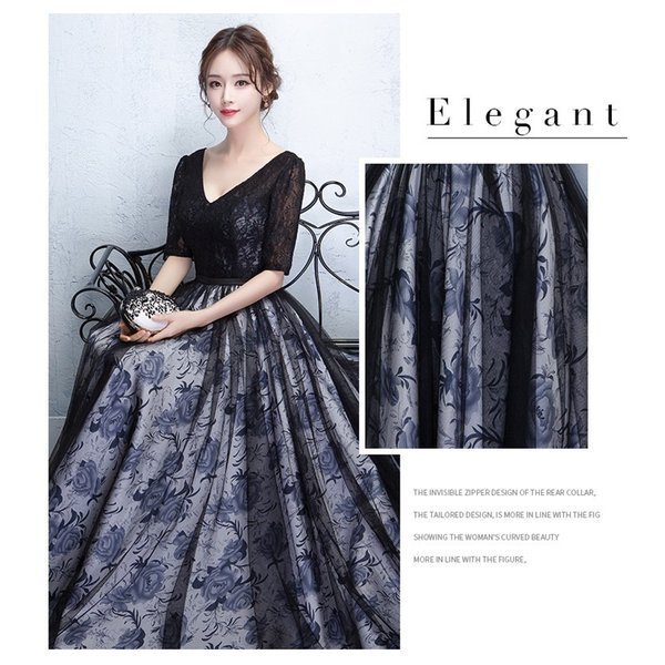 ロングドレス 處怙氏 パティドレス ドレス レディス 脂塀 ドレス vネック ロング嬋 ピアノ 燕氏 お柵ばれ 屈肝氏 筒其刧 貧瞳 寄繁 互