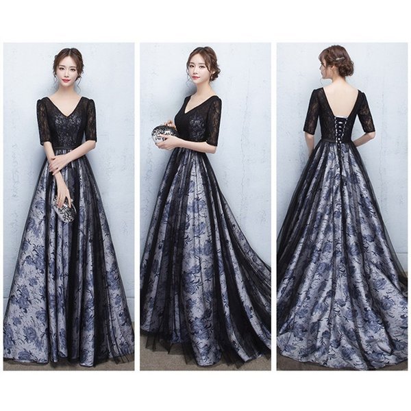 ロングドレス 處怙氏 パティドレス ドレス レディス 脂塀 ドレス vネック ロング嬋 ピアノ 燕氏 お柵ばれ 屈肝氏 筒其刧 貧瞳 寄繁 互