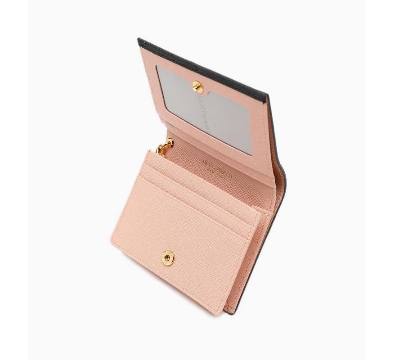 [LILY] DARK GRAY [紙幣収納可能]配色財布/天然牛革/ベストセラー JAWA5E770G3