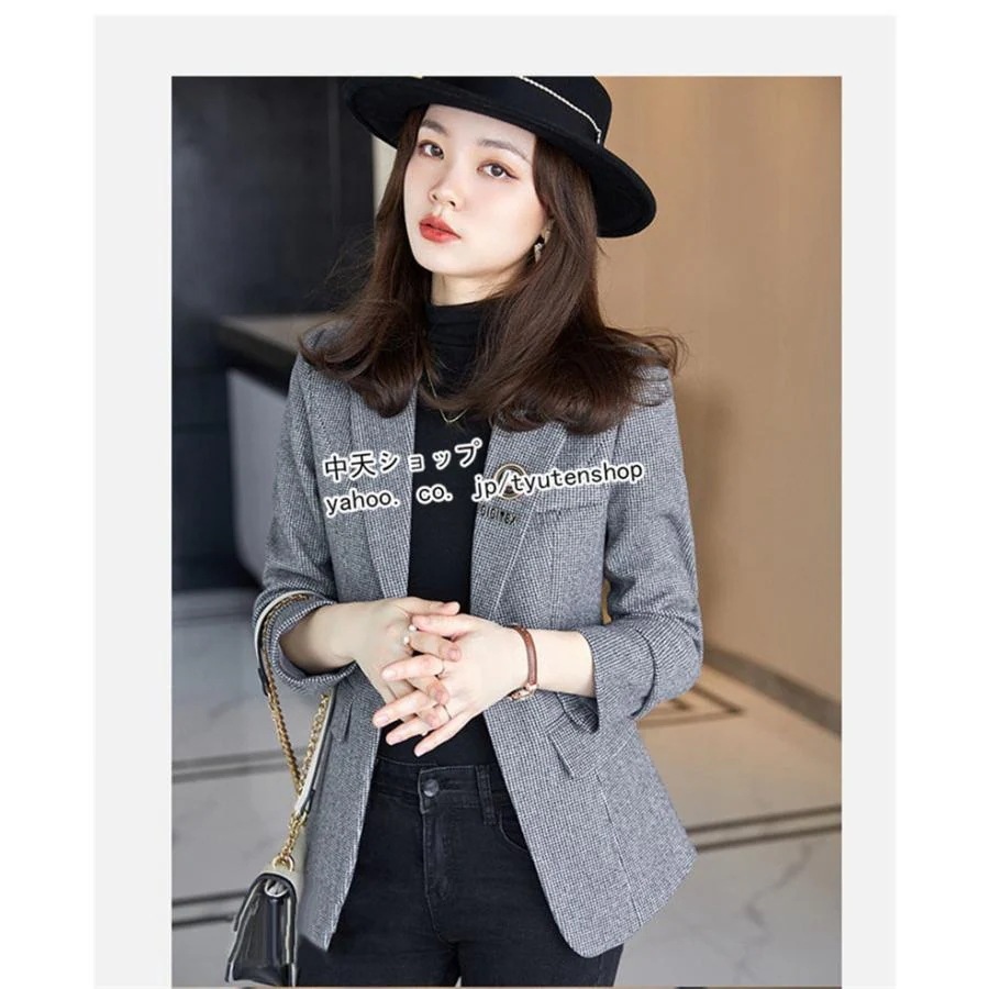 大人の魅力テーラードジャケットレディース秋冬服フォーマルジャケットチェック柄長袖ジャケットアウタービジネス4050通勤飲み会大きいサイズ上品 大人の魅力テーラードジャケットレディース秋冬服フォーマルジャケットチェック柄長袖ジャケットアウタービジネス4050通勤飲み会大きいサイズ上品