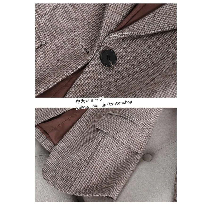 大人の魅力テーラードジャケットレディース秋冬服フォーマルジャケットチェック柄長袖ジャケットアウタービジネス4050通勤飲み会大きいサイズ上品 大人の魅力テーラードジャケットレディース秋冬服フォーマルジャケットチェック柄長袖ジャケットアウタービジネス4050通勤飲み会大きいサイズ上品