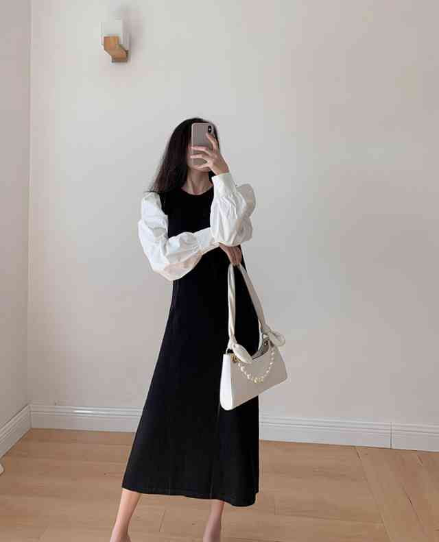 【即納】ワンピース レディース ロング丈 ニット ワンピース ニットワンピ カジュアル 長袖 大きいサイズ 春 夏 秋冬 ワンピ クルーネック バルーンスリーブ デート オフィスカジュアル ドッキング 【即納】ワンピース レディース ロング丈 ニット ワンピース ニットワンピ カジュアル 長袖 大きいサイズ 春 夏 秋冬 ワンピ クルーネック バルーンスリーブ デート オフィスカジュアル ドッキング