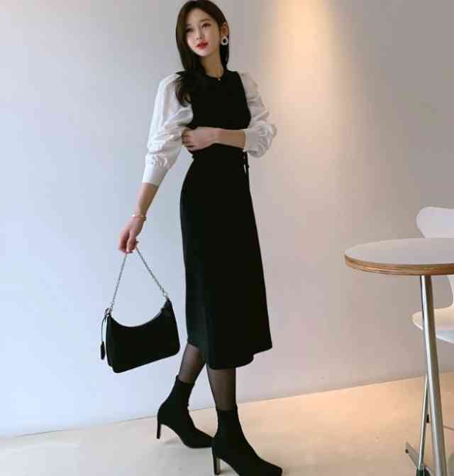 【即納】ワンピース レディース ロング丈 ニット ワンピース ニットワンピ カジュアル 長袖 大きいサイズ 春 夏 秋冬 ワンピ クルーネック バルーンスリーブ デート オフィスカジュアル ドッキング 【即納】ワンピース レディース ロング丈 ニット ワンピース ニットワンピ カジュアル 長袖 大きいサイズ 春 夏 秋冬 ワンピ クルーネック バルーンスリーブ デート オフィスカジュアル ドッキング