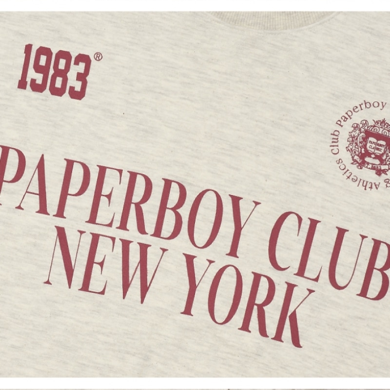 PAPERBOYスポーツクラブフーディーオートミール