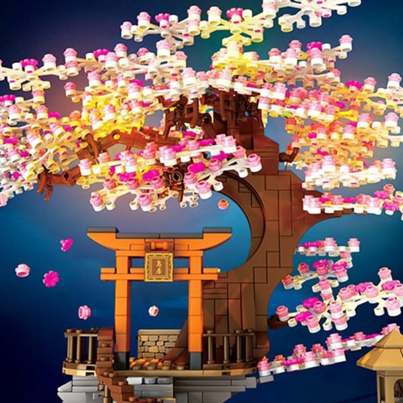 ブロック互換 レゴ 互換品 レゴ桜神社鳥居ライト付き 花見 A互換品クリスマス プレゼント ギフト 誕生日