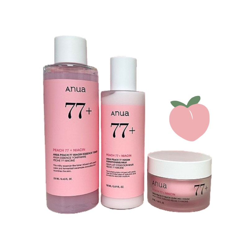 Anua アヌア スキンケア5点セット 美容液 化粧水 韓国コスメ まとめ売り Qoo10] アヌア [スキンケアセット] 桃 化粧水 250