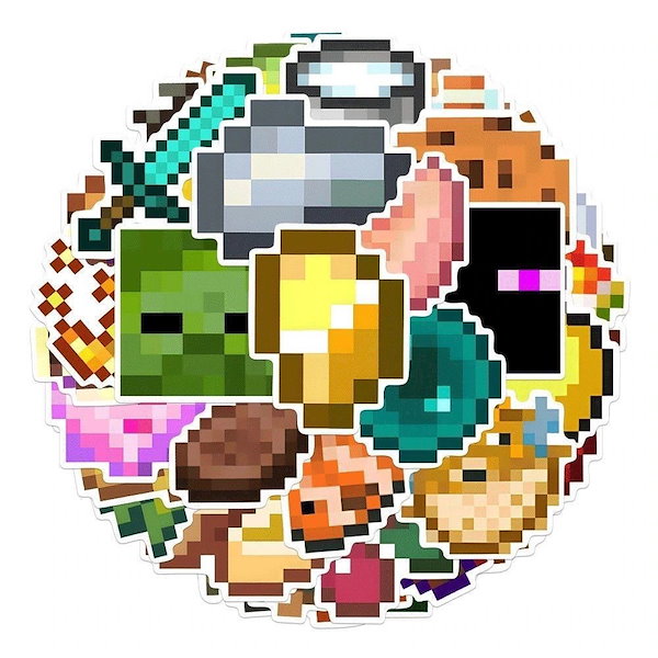 Qoo10] マインクラフト 防水シール ステッカー