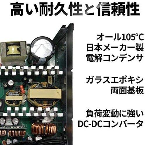 玄人志向 80Plus Bronze 550W ATX電源ユニット KRPW-BR550W/85+