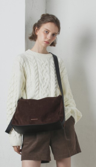 【MASMARULEZ】Suede big square bag _ Choco Brown MUSINSA | MASMARULEZ [INT] Suede big square bag _ choco brown