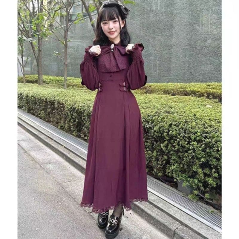 オプドレス スカート ロングスリーブ ロリータ ワンピース ロリータ ロングスリーブ 蝶ネクタイ コスプレ ロリータ オプドレス スカート ロングスリーブ ロリータ ワンピース ロリータ ロングスリーブ 蝶ネクタイ コスプレ ロリータ