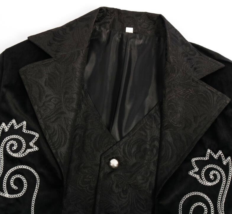 燕尾服 メンズロングジャケット 大人用コスチューム 舞台衣装 中世紀欧 王子様 伯爵 貴族コスプレ 吸血鬼 ステージ衣装 ハロウィンコスチューム ハロウィンパーティー 舞台劇 学園祭 お芝居 舞台衣裳