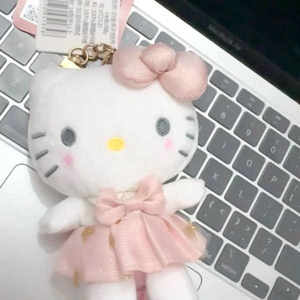Qoo10] キティちゃん キーホルダーブラックハロー