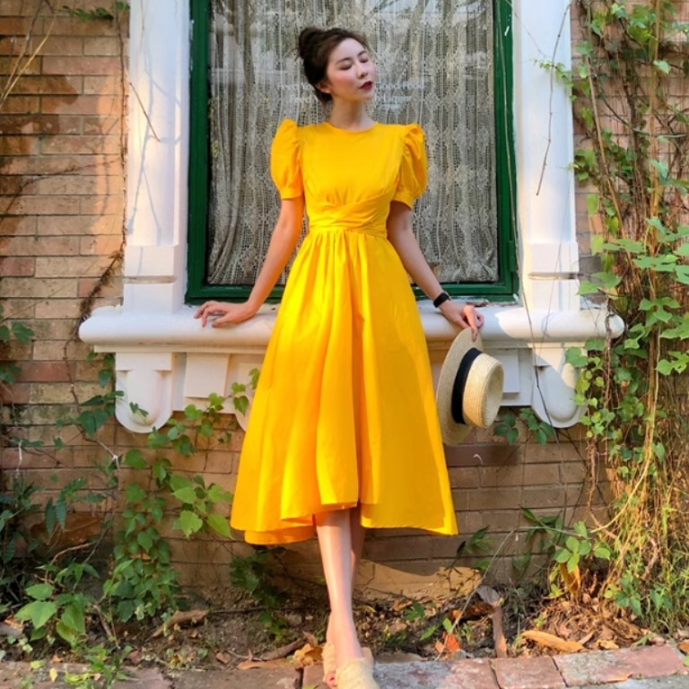 レディース スカート ワンピース ドレス フレアスカート ロングスカート ミモレ 半袖 パフスリーブ ラウンドネック フレア スリム ハイウエスト かわいい 大人可愛い きれいめ シンプル カジュアル レディース スカート ワンピース ドレス フレアスカート ロングスカート ミモレ 半袖 パフスリーブ ラウンドネック フレア スリム ハイウエスト かわいい 大人可愛い きれいめ シンプル カジュアル