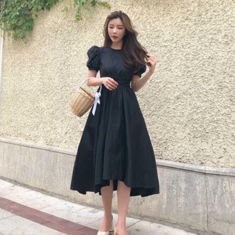 レディース スカート ワンピース ドレス フレアスカート ロングスカート ミモレ 半袖 パフスリーブ ラウンドネック フレア スリム ハイウエスト かわいい 大人可愛い きれいめ シンプル カジュアル レディース スカート ワンピース ドレス フレアスカート ロングスカート ミモレ 半袖 パフスリーブ ラウンドネック フレア スリム ハイウエスト かわいい 大人可愛い きれいめ シンプル カジュアル