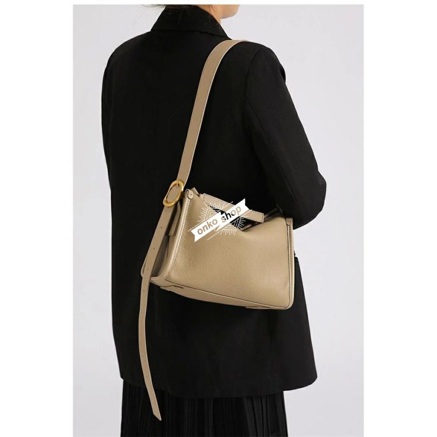 【値下げ！】今日限りで 本革 ショルダーバッグ レディース ハンドバッグ 本革 トートバッグ レザー 肩掛けバッグ 大容量 量軽 スクエアバッグ 大人 斜め掛けバッグ くすみカラー 斜めか 3日以内に