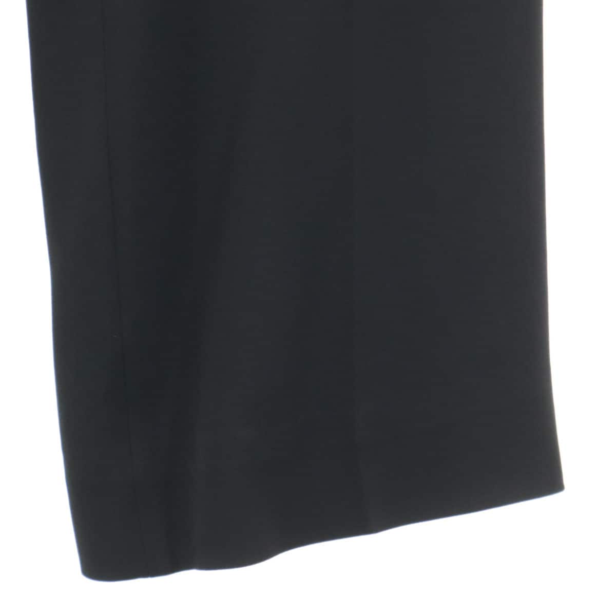 イタリア製 シルクブレンド ロングパンツ 42 ブラック レディース 古着