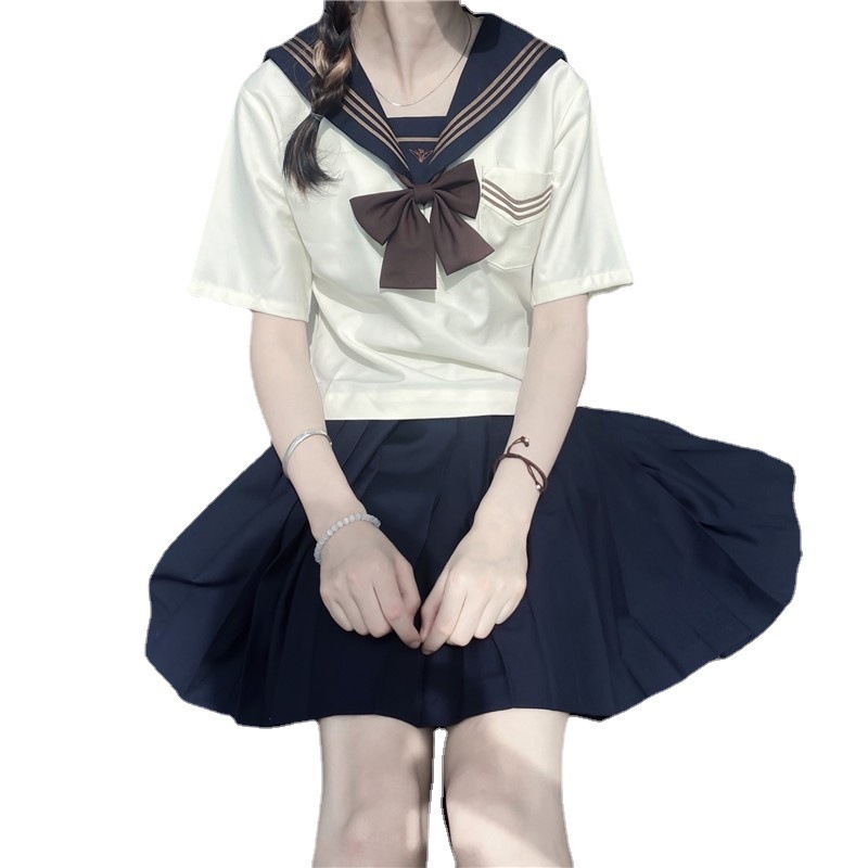 【1つ買うと10つ無料】Jkユニフォームセットフル秋のスーツスカートミッドサマー服ティースーツ夏の女性アカデミースタイル