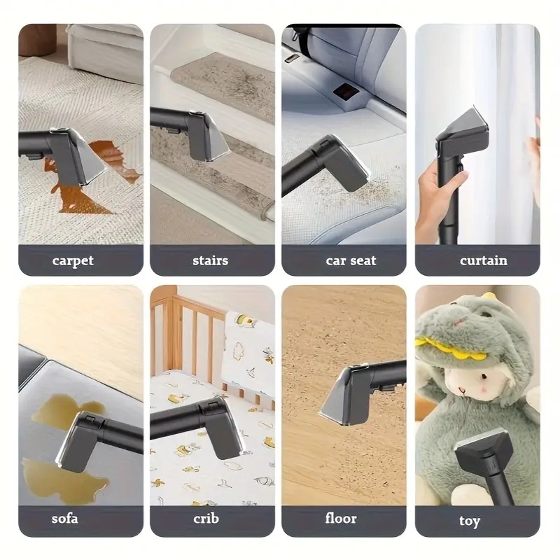 ポータブルカーペットクリーナー - 深い汚れをきれいにリネンとラグをきれいに 多機能ノズル付きのハンドヘルドファブリッククリーナー100-120Vバッテリー不要カーペットメンテナ ポータブルカーペットクリーナー - 深い汚れをきれいにリネンとラグをきれいに 多機能ノズル付きのハンドヘルドファブリッククリーナー100-120Vバッテリー不要カーペットメンテナ