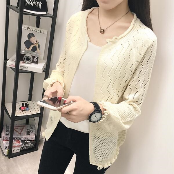 ニットカーディガン♡コート 春秋にのゆったりセーターの外をかけて 韓国ファッショ 春秋 短い ニットカーディガン♡コート 春秋にのゆったりセーターの外をかけて 韓国ファッショ 春秋 短い