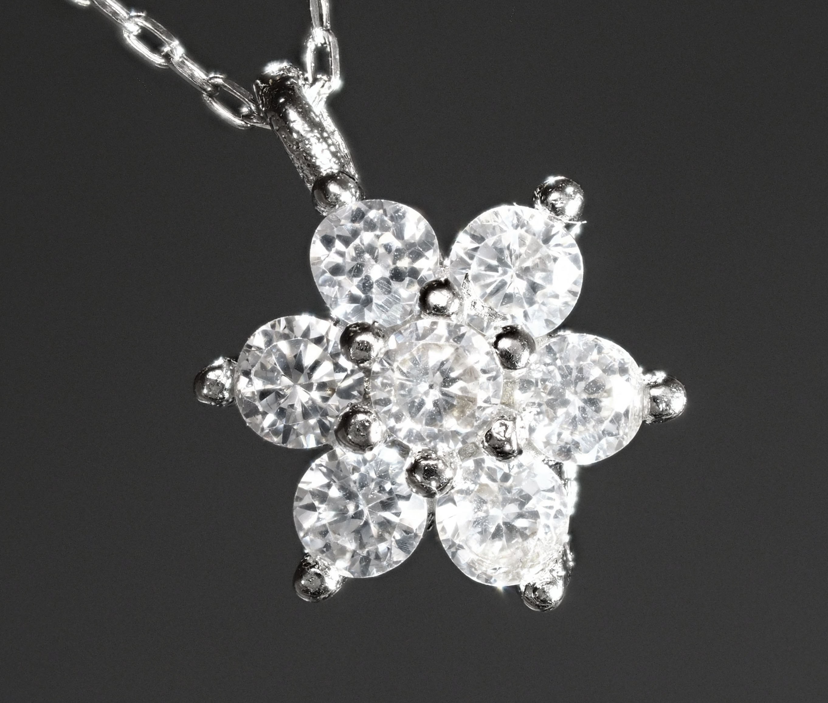 プラチナ製 ダイヤモンド ネックレス 国内生産品 厳選 pt850 ( 刻印有 ジュエリー