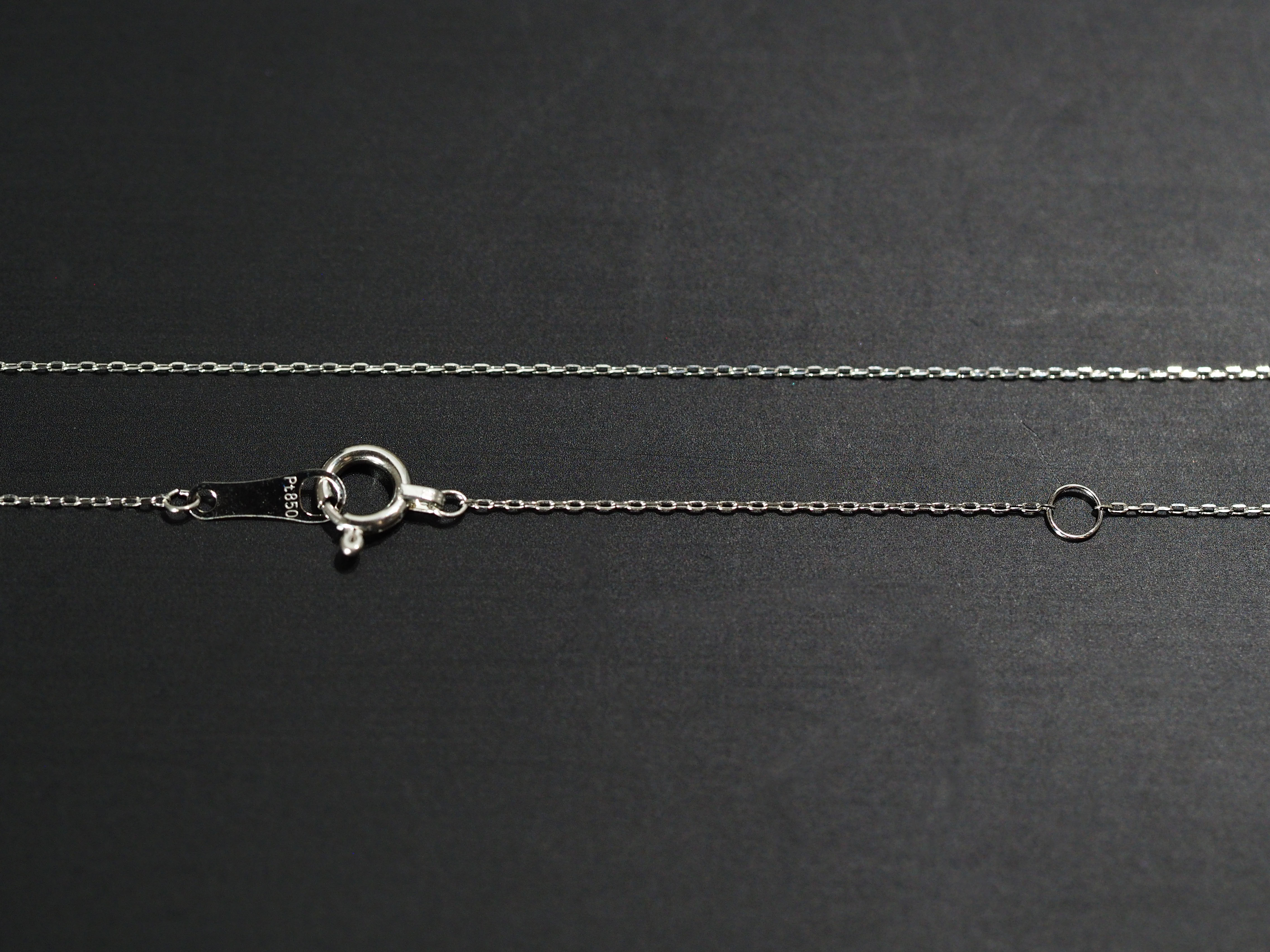 プラチナ製 ダイヤモンド ネックレス 国内生産品 厳選 pt850 ( 刻印有 ジュエリー