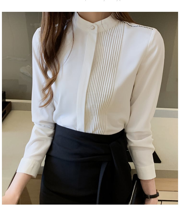 トップス ブラウス カットソー 袖あり 長袖 プリーツ 切り替えデザイン サテン かわいい 大人可愛い きれいめ シンプル 大人 上品 おしゃれ 大人可愛い 大人女子 無地 春 夏 秋 10代 20代