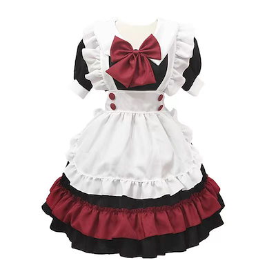 ロリータメイド服 赤と黒のチェック柄 Amazon.co.jp: [RPFLQ] メイド服 チェック柄 喫茶店 レッド