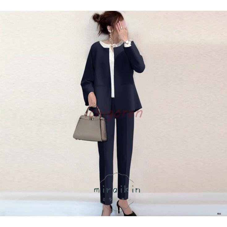 激安販売!スーツ レディース セット 2点セット 洗える 着回し ジャケット ノーカラー フォーマル テーパードパンツ 入学式 スーツ 母親 パンツスーツ 卒業式 卒園式 ママ 激安販売!スーツ レディース セット 2点セット 洗える 着回し ジャケット ノーカラー フォーマル テーパードパンツ 入学式 スーツ 母親 パンツスーツ 卒業式 卒園式 ママ