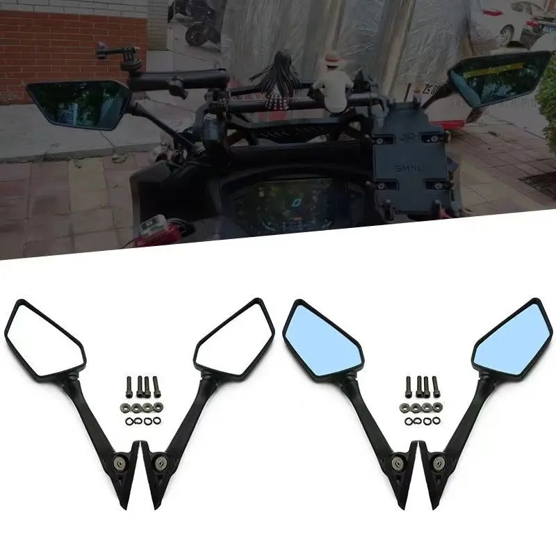 保護フィルム付きバックミラー 1ペア ヤマハR25 r15 nmax155 xmax300用 White mirror