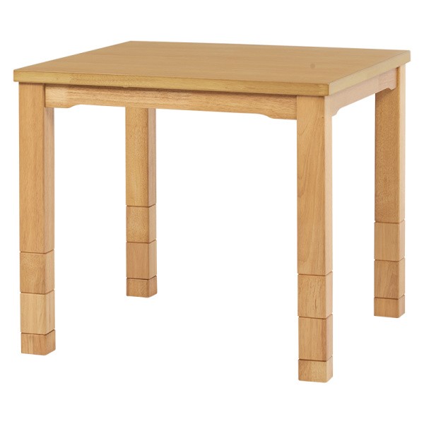 ダイニングこたつテーブル 幅80cm 3段階継脚 高さ6段調整 コード収納ボックス 天板固定ネジ リビングテーブル テーブル単品 ダイニングこたつテーブル 幅80cm 3段階継脚 高さ6段調整 コード収納ボックス 天板固定ネジ リビングテーブル テーブル単品