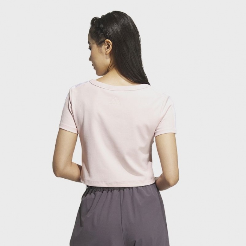 アディダスダンスリップベビーTシャツ-サンディピンク/JY7650 アディダスダンスリップベビーTシャツ-サンディピンク/JY7650