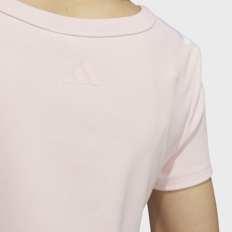 アディダスダンスリップベビーTシャツ-サンディピンク/JY7650 アディダスダンスリップベビーTシャツ-サンディピンク/JY7650