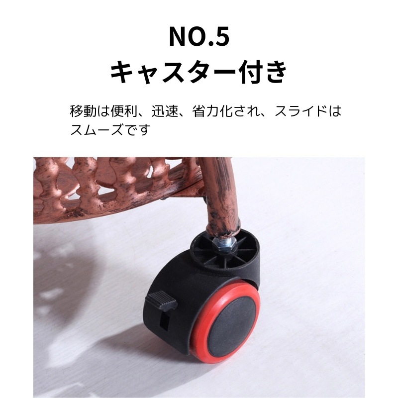 フラワースタンド 3段 フラワーラック 4トレイ 丸形 花台 アイアン 室内 庭 キャスター付き おしゃれ かわいい インテリア プレゼント