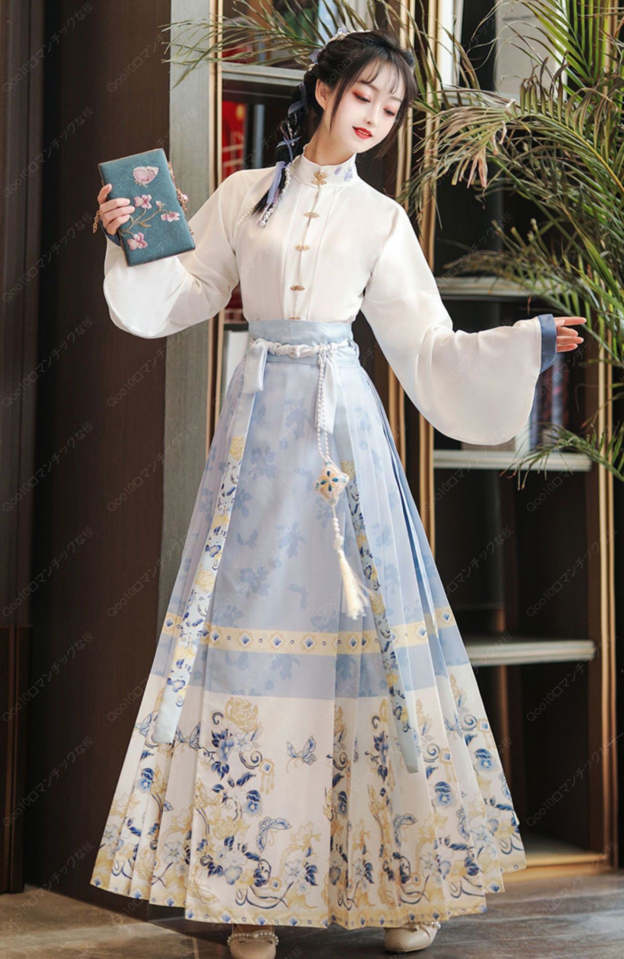 【2024新品追加】【最安値挑戦】女性 2023 春夏新明朝漢服ディーリアン毎日馬の顔スカート新鮮な学生衣装刺繍-70