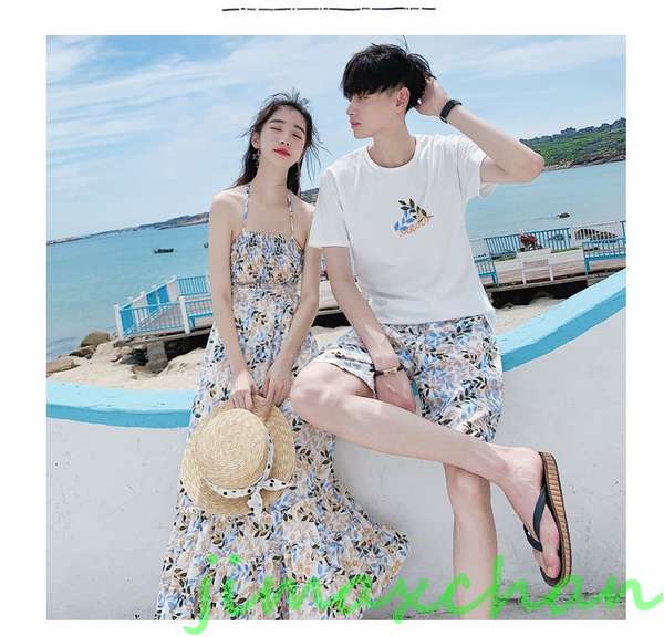 新品 ペアルック カップル ワンピース ペアtシャツ オフショルダー 花柄ポへミア 海遊び カップル ペアお揃い 半袖 韓国風 セット 夫婦お揃い シ 新品 ペアルック カップル ワンピース ペアtシャツ オフショルダー 花柄ポへミア 海遊び カップル ペアお揃い 半袖 韓国風 セット 夫婦お揃い シ