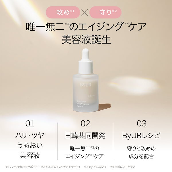 Qoo10] ByUR 【限定Gift付】 スキンケア3点セット