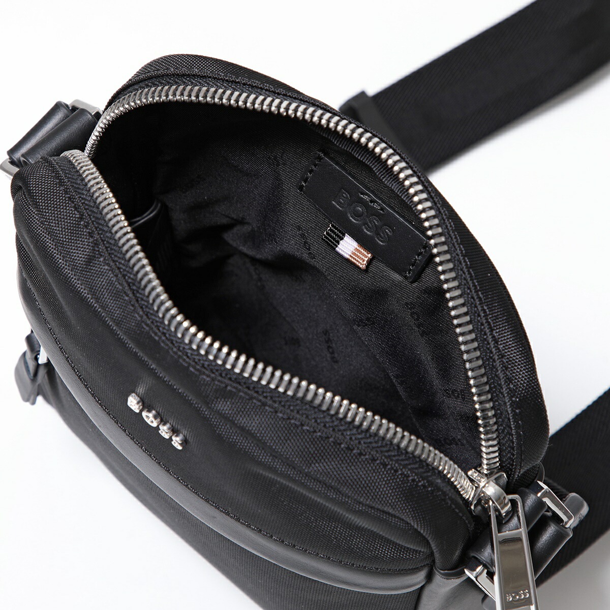 HUGO BOSS ヒューゴボス ショルダーバッグ Highway_N_NS_Zip 50504315 10254488 メンズ クロスボディ メタルロゴ 鞄 001
