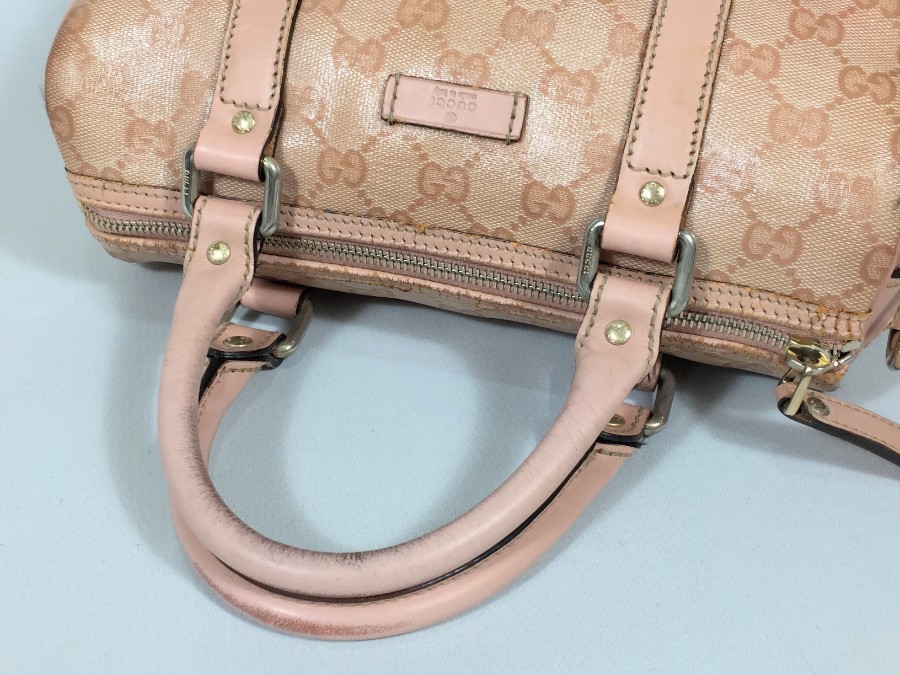 ハンドバッグ GG PVCレザー ピンク 中古品