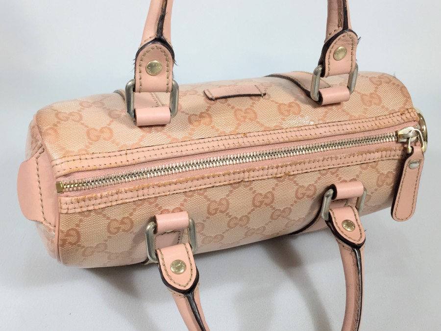 ハンドバッグ GG PVCレザー ピンク 中古品