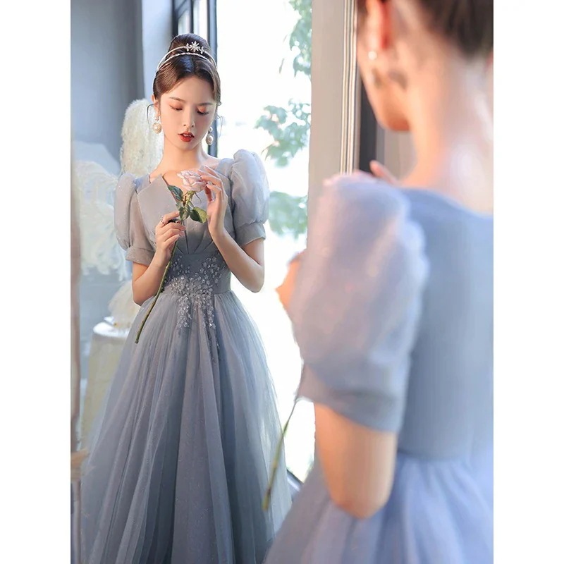 パーティードレス人気 2025新作 おしゃれ 高級感 結婚式ワンピース 演奏会 ドレス 気質 ウェディングドレス 花嫁ロングドレス 卒業式 成人式 ワンピース