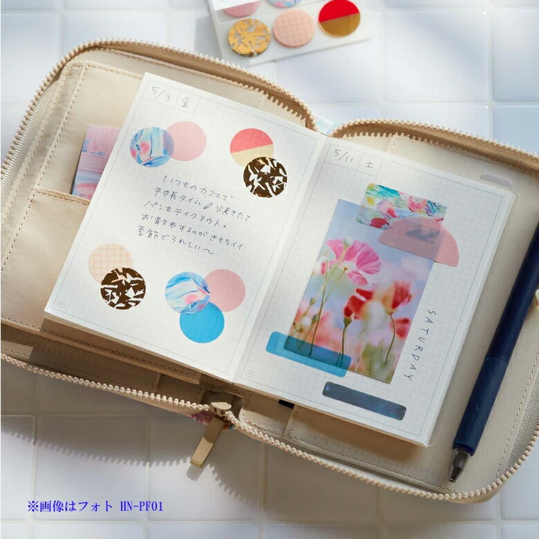 （まとめ買い）HITOTOKI NOTE 手帳のように使えるノート パスポートサイズ ラウンドジップタイプ フォレスト HN-PF02 [x3] pattayablatt.com