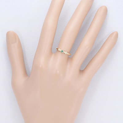 限定品低価 K9YG リング 指輪 9号 エメラルド : 腕時計・アクセサリー 新作限定品
